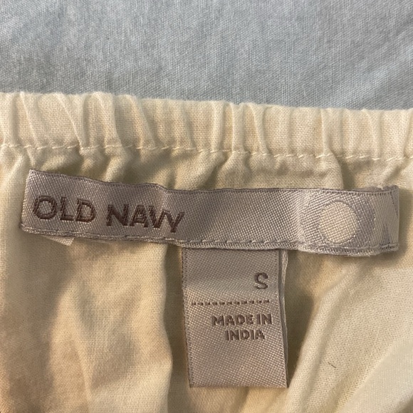 Old Navy Cream Turquoise Embroidery Halter Dress Size Small Boho Festival Hippie - Picture 3 of 8